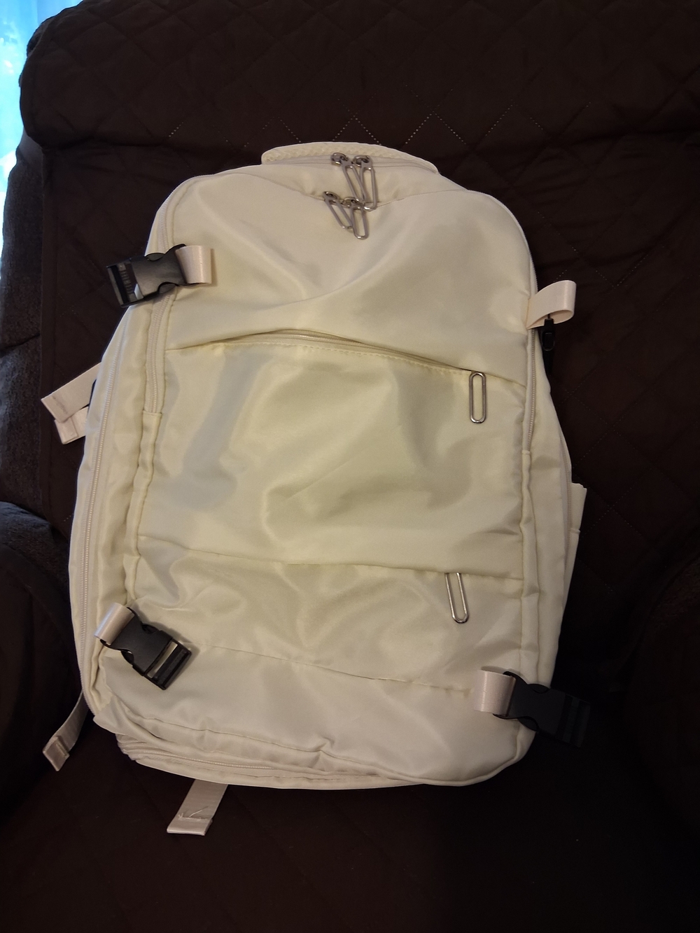 Unisex White Everyday Backpack